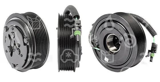 spojka pro kompresor SANDEN 7H13/7H15, poly V8, 24V, 119 mm